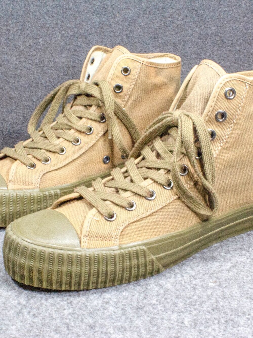 PF Flyers Center Hi Mono Moss Green Brown Sneakers Shoes Mens Size 10.5 Women 12